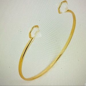 J. Crew Healy Open Quartz Cuff Bracelet